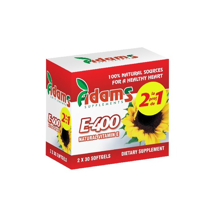 Vitamina E 400 mg x 30 cps (duo pack)