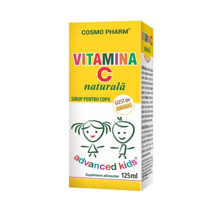 Sirop Vitamina C Naturala, Advanced Kids x 125 ml