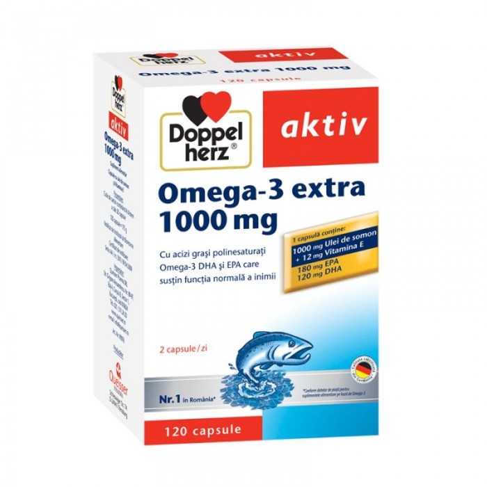 Omega-3 Extra 1000 mg, 120 capsule, Doppelherz