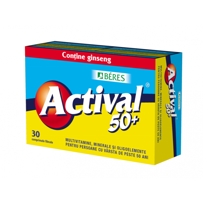 Actival 50 Plus, 30 cpr filmate, Beres