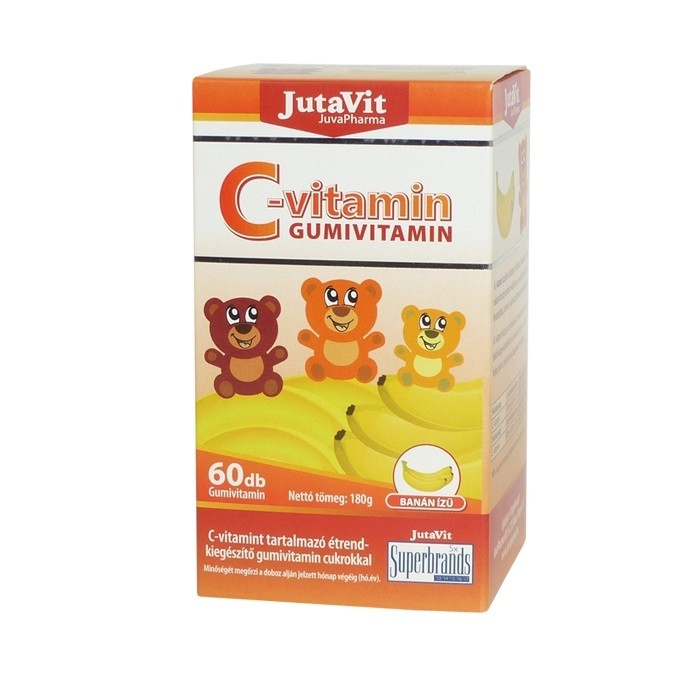 Gummy Vitamina C cu gust de banane x 60 tb