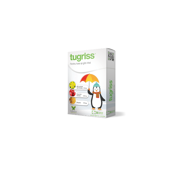 Tugriss adulti, 30 comprimate pentru supt, Polipharma