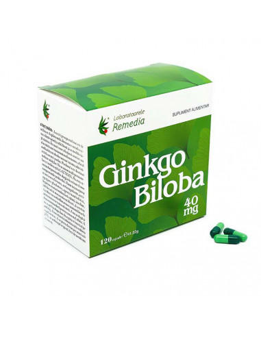 Ginkgo Biloba 40 mg, 120 capsule, Lab. Remedia