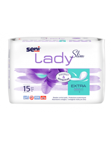 Absorbante pentru incontinenta Seni Lady Extra Slim, 15 bucati, Seni