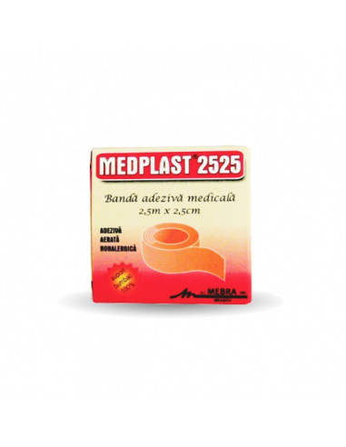 Medplast leucoplast 2525 2.5cm x 2.5m, Mebra