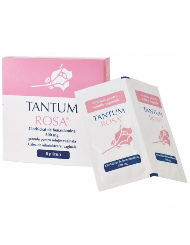 Tantum Rosa, granule pentru soluție vaginală, 6 plicuri, Angelini Pharma