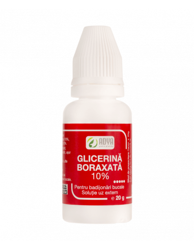 Glicerina boraxata 10%, 20g, Adya Green Pharma