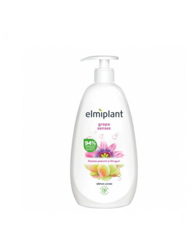 Elmiplant sapun lichid floarea pasiunii si struguri, 500 ml, ELMI PRODFARM SRL BUCURESTI