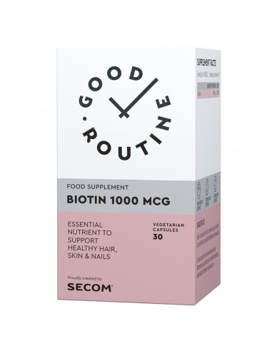 Good routine Biotin 1000 mcg, 30 capsule vegetale, Secom