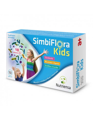 Simbiflora Kids, 10 plicuri, Antibiotice SA