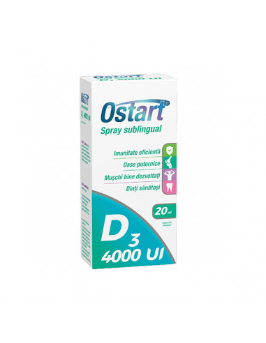 Ostart D3 4000 UI spray sublingual, 20 ml, Fiterman