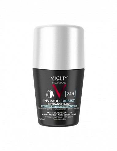 Vichy Homme deo roll on invisible resist 72H, 50ml