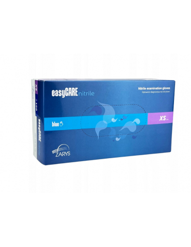 Manusi examinare nitril nepudrate nesterile albastre XS, 100 bucati, ZARYS Internatinal Group