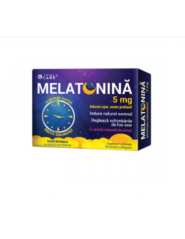 Melatonina 5mg fast release, 30 tablete sublinguale, COSMO PHARM INC. S.U.A.