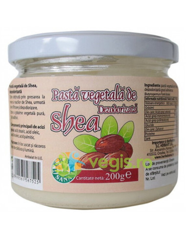 Pasta vegetala de shea rafinata, 200 g, Herbavit