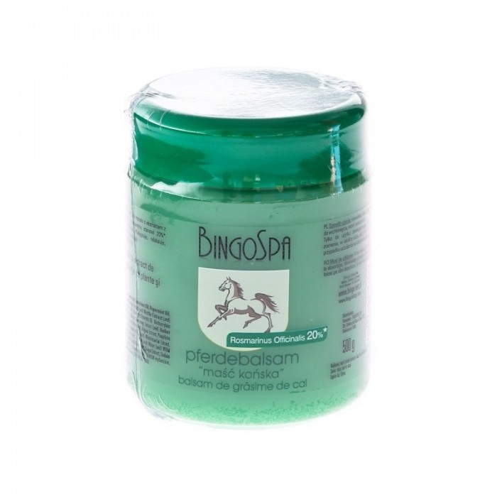 Balsam Cu Grasime Cal si Rozmarin, 500 g, Bingospa