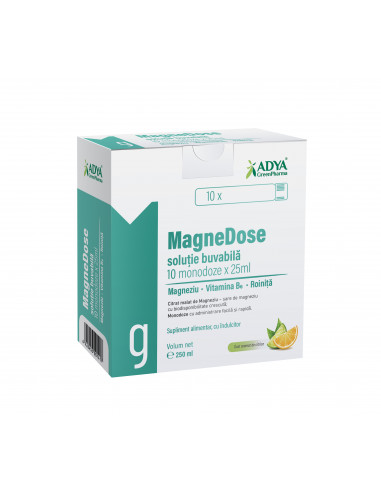 Magnedose solutie buvabila, 10 monodoze x 25 ml, ADYA GREEN PHARMA