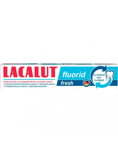 Lacalut fluorid fresh pasta dinti, 75ml, ZDROVIT