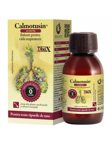 Calmotusin cu stevie Dbtix sirop, 100ml, Dacia Plant