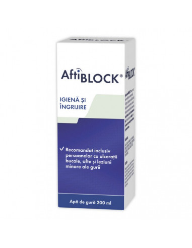 Aftiblock apa de gura, 200ml, ZDROVIT