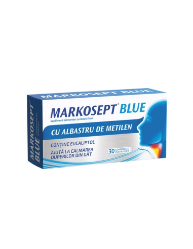 Markosept blue, 30 comprimate, Fiterman Pharma