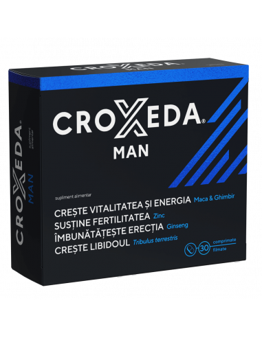 Croxeda man, 30 comprimate filmate, Fiterman Pharma