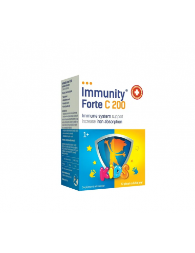 Immunity Forte C200 Kids, 12 plicuri, MBA Pharma