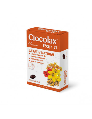 Ciocolax rapid,10 capsule, Labormed Pharma Trading