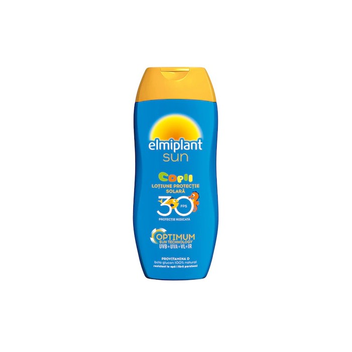 Lotiune pentru protectie solara Elmiplant Sun Kids SPF30, 200 ml