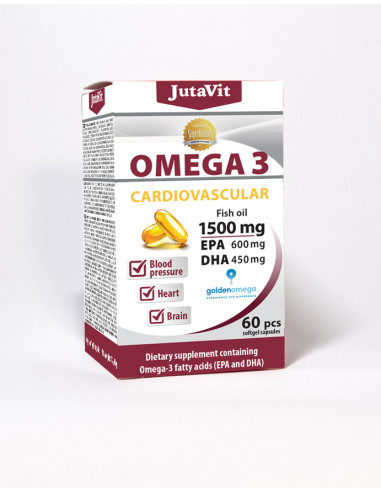 Omega 3 Cardio 1500mg, 60 tablete, Jutavit