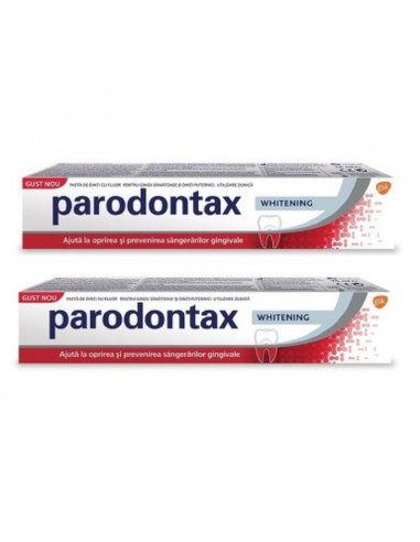 Parodontax pasta dinti whitening, 75 ml duo pack, GLAXOSMITHKLINE ANGLIA