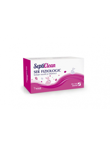 Septiclean ser fiziologic, 60 fiole x 5ml, VITALIA SA PLOIESTI