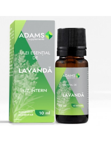 Ulei esential de lavanda, 10ml uz intern, ADAMS