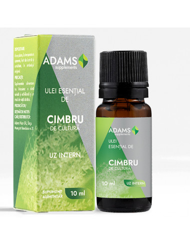 Ulei esential de cimbru, 10ml uz intern, ADAMS