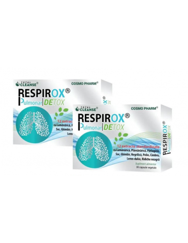 Respirox 750mg, 30 capsule+30 capsule pachet, COSMO PHARM INC. S.U.A.