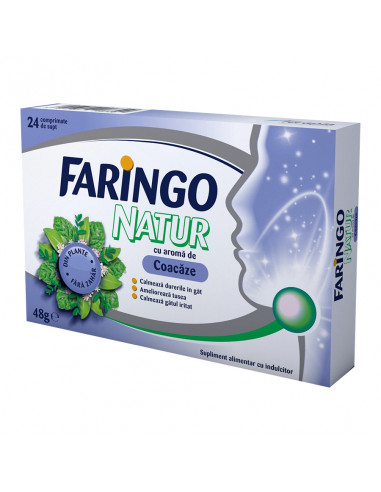 Faringonatur coacaze, 24 comprimate de supt, Terapia