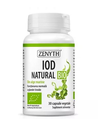 Iod Natural Bio, 30 capsule, ZENYTH PHARMACEUTICALS