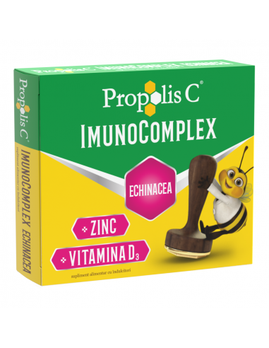 Propolis C imunocomplex echinacea, 20 comprimate masticabile, FITERMAN PHARMA S.R.L. - ROMANIA