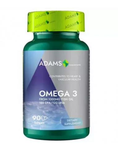 Omega 3 1000mg, 90 capsule, ADAMS