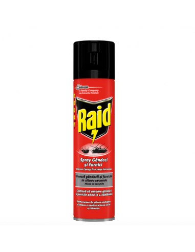 Raid spray gandaci si furnici, 400ml, JOHNSON WAX