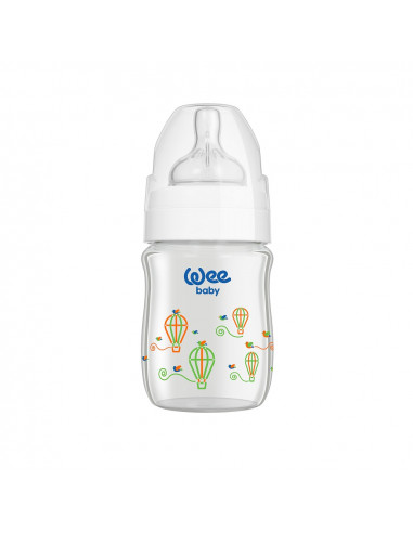 Biberon 120 ml gura larga termorezistent - cod 139, Wee Baby