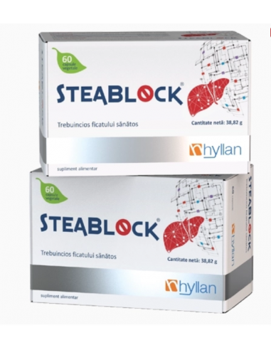 Steablock pachet 1+1, 2 x 60 comprimate, HYLLAN PHARMA