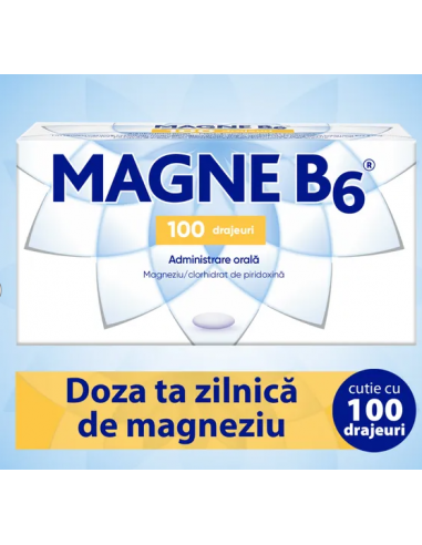 Magne B6, 100 drajeuri, OPELLA HEALTHCARE