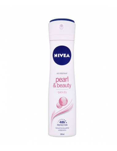 Nivea deo spray pearl&beauty quick dry, 150 ml, ELMI PRODFARM SRL BUCURESTI