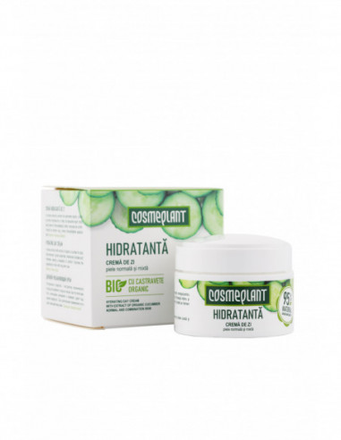 Cosmeplant crema de zi hidratanta cu castravete, 50 ml, Viorica Cosmetics