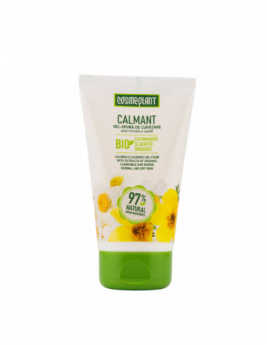 Cosmeplant gel-spuma de curatare calmant cu romanita si dentita, 150 ml, Viorica Cosmetics