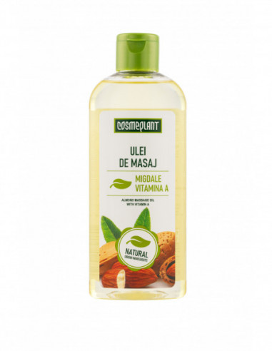 Cosmeplant ulei de masaj cu migdale si vitamina A, 200 ml, Viorica Cosmetics