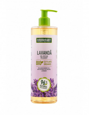 Cosmeplant gel de dus relaxant cu lavanda, 500 ml, Viorica Cosmetics