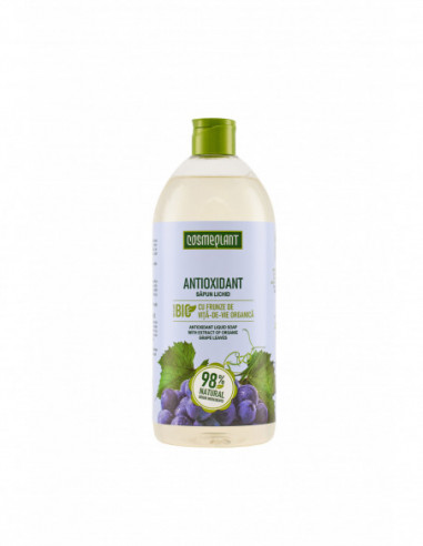 Cosmeplant sapun lichid antioxidant cu frunze de vita-de-vie, 1000 ml, Viorica Cosmetics