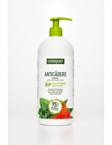 Cosmeplant sampon anticadere, 1000 ml, Viorica Cosmetics